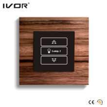 1 Gang Dimmer Switch in Wood Material Outline Frame (HR1000-WD-D1)