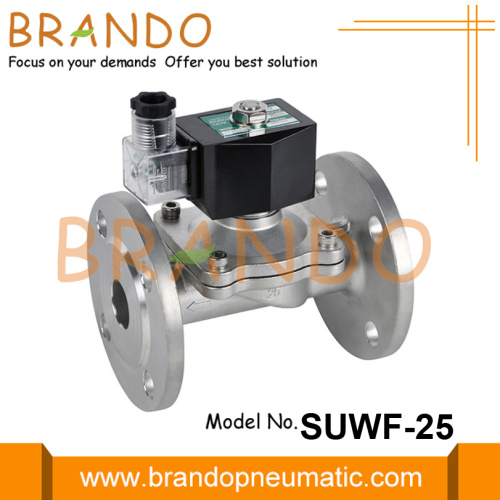 Válvula solenoide de cuerpo SS304 con brida DN25 de 1 &#39;&#39;