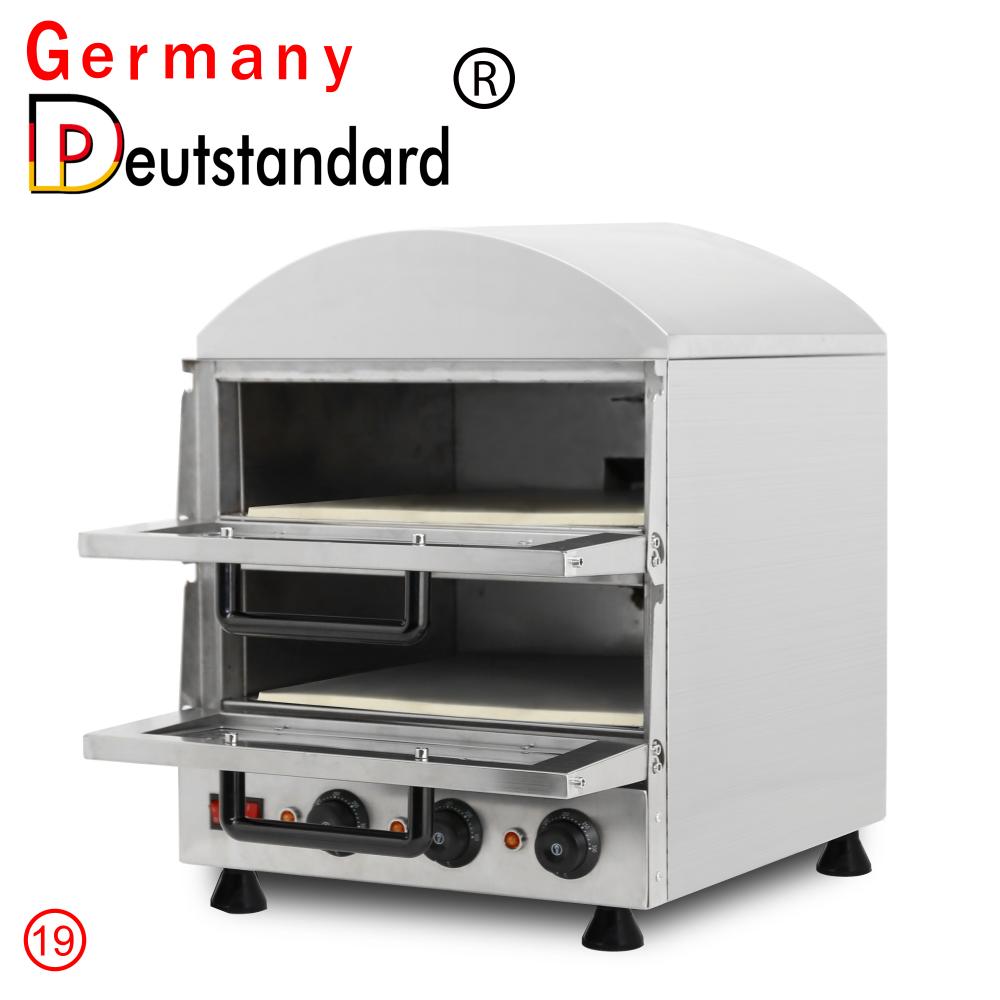 Stainless Steel Commercial Double Deck Pizza Oven