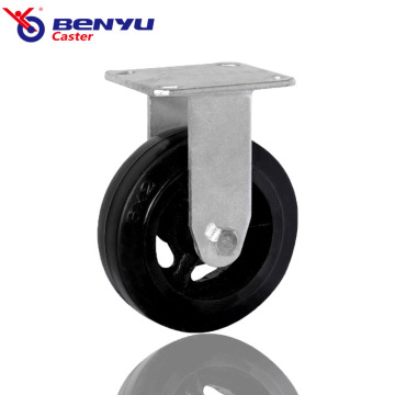 Heavy Duty Rigid Caster Rubber Wheel
