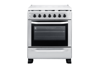 Freestanding cooker with 5 zones