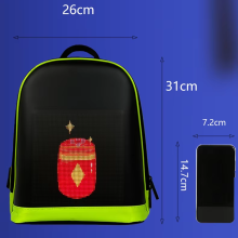 Hot LED Display Animated Backpack - Fashion Girl's DIY Interactive Shopping Backpack with Bluetooth