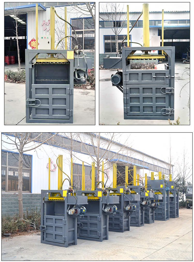 Waste carton paper ,plastic pet Bottle Baler Machine / hydraulic full automatic baler presschine/automatic baler press