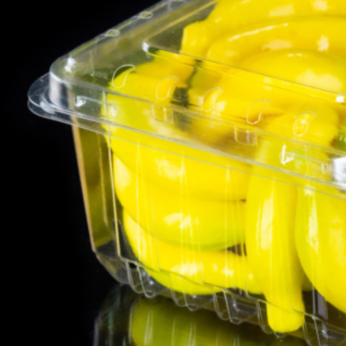 Caixa de embalagem transparente tipo blister para frutas