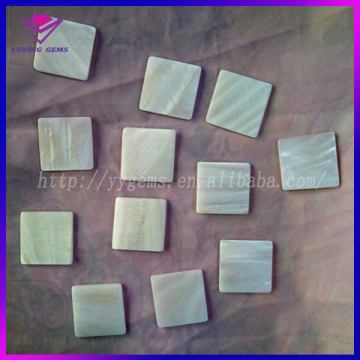 White Natural Shell Gemstone Loose Various Shapes Mother of Pearl Slice