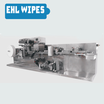 Single wet wipe machine/ wet wipe machine for single wet wipes manufacturing.