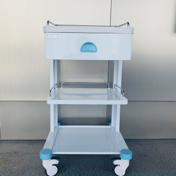 Hospital Steel Physiochemical Board Top Instrument Trolley