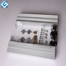 Aluminium Alloy Dining Room Extendable Table with 7-Section Folding and Slide Mechanism