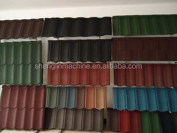 Manufacturers Color stone coated roof tile making roll forming machine production line price