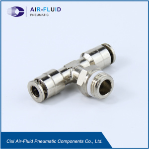 Air-Fluid Brass Push in Run Tee Fittings .