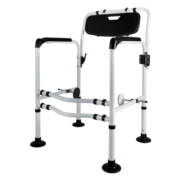 Adjustable Height Toilet Seat Riser with Ergonomic Armrest