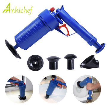 Air Power Drain Blaster Gun High-Pressure Powerful Manual Plunger Pipe Clog Dredger Remover Toilets Sink Bath Kitchen Cleaner