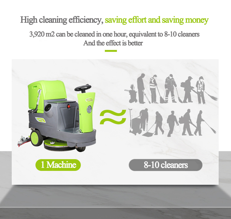 Hospital/fábrica/armazém/supermercado caminhada automática bom preço máquina lavadora de limpeza de piso para venda