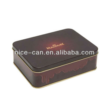 Rectangular tin box food packaging metal box