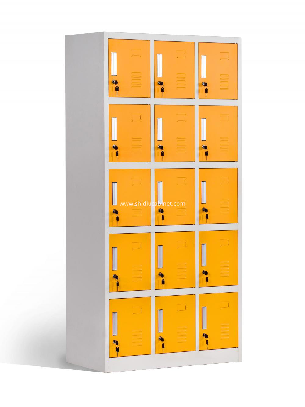 3 tier 15 Door Metal Lockers