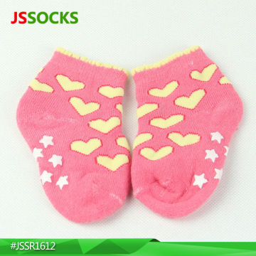 Fashionable baby home socks with non-slip dots