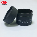 Custom White Ink Logo Black Round Tube Box