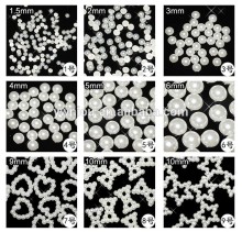 Loose seed Nail Art pearl,heart/bow/round/ Pentagram bulk pearls