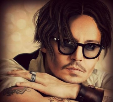 Johnny Depp Round Style Tint Ocean Lens Sunglasses
