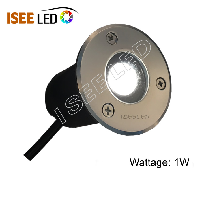 1W الطاقة أبيض تحت ضوء LED تحت الأرض