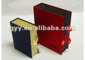 Customize square cardboard book shaped box for gift packaging