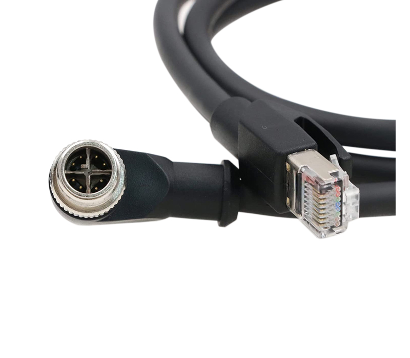 M12 to RJ45 Ethernet Connection Cable