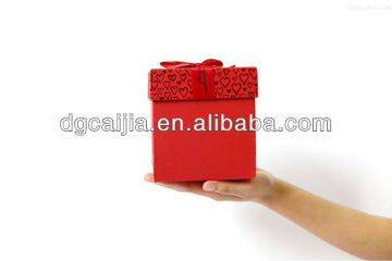 red Chinese wedding favors box
