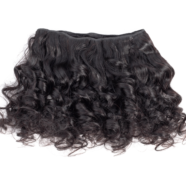 Wholesale 100%  bouncy Fumi Hair Double Drawn Raw cambodian hair unprocessed fumi curl hair