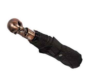 Three Folding metal Skull Umbrella Halloween application
