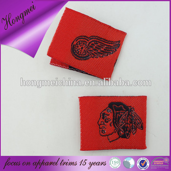 Red background durable indian embroidery patch