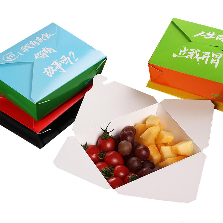 manufacture custom Manufacturer Supplier food boxes takeaway packaging for shawrma eco friendly disposable kraft