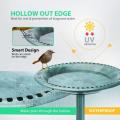 28 ιντσών ύψος Polyresin Garden Bird Bath