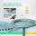 Tinggi 28 inci Polyresin Garden Bird Bath