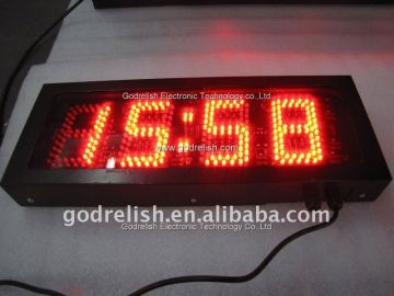 led clock for outdoor,red electronic clock