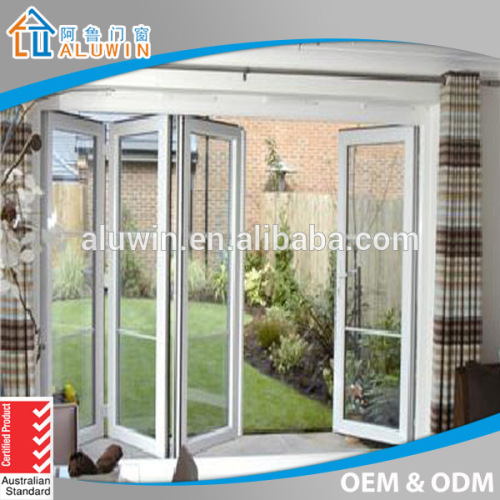 aluminum double glazed folding doors