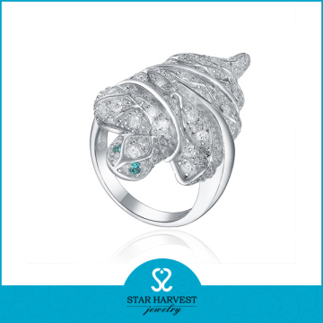 Brazil jewelry show new arrvial handmade 925 sterling silver animal rings