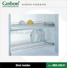 stainless steel hanging kitchen dish rack /