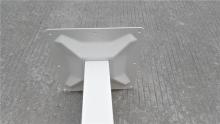 400x400xH720mm steel table base matt white