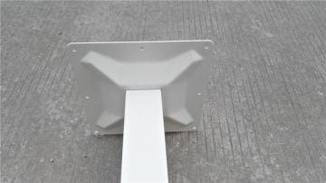 400x400xH720mm steel table base matt white