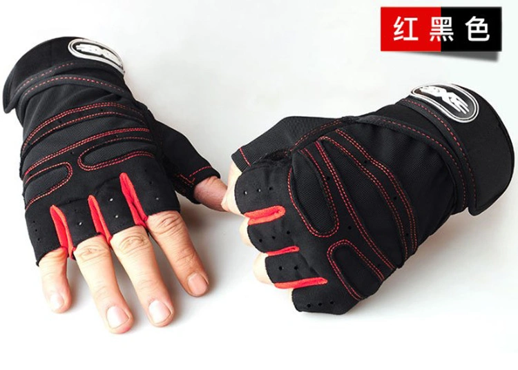 Wholesale Fashion High Quality Fitness Comfortable Half Finger Black Bicycle Gloves