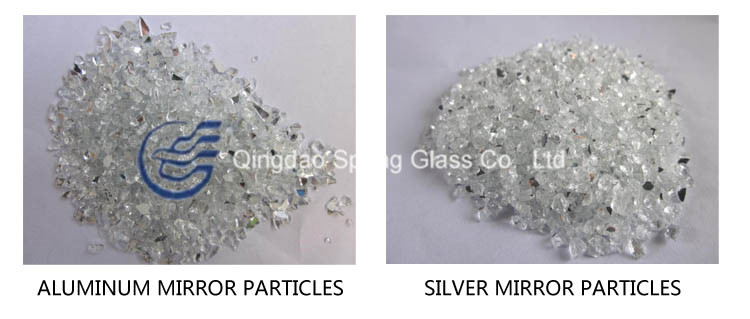 Crushed Glass Mirror for Construction