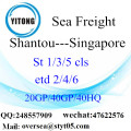 Shantou Port mare che spediscono a Singapore