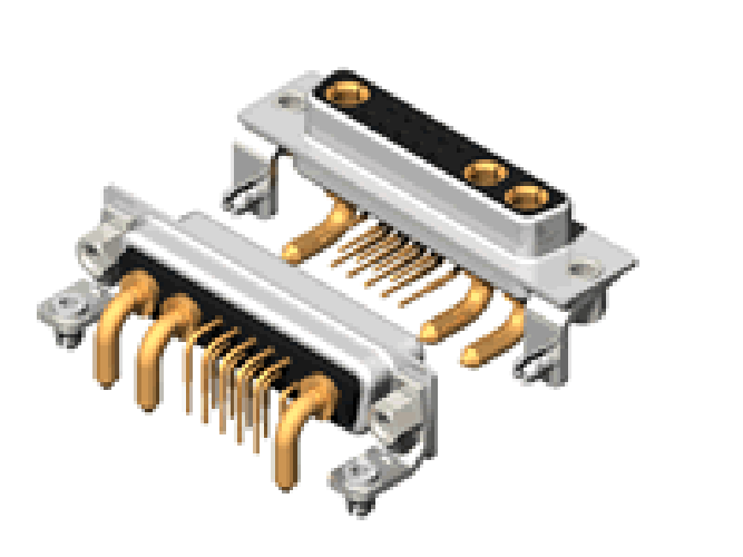 13W3 D-Dub High Current Female Connector Right Angle