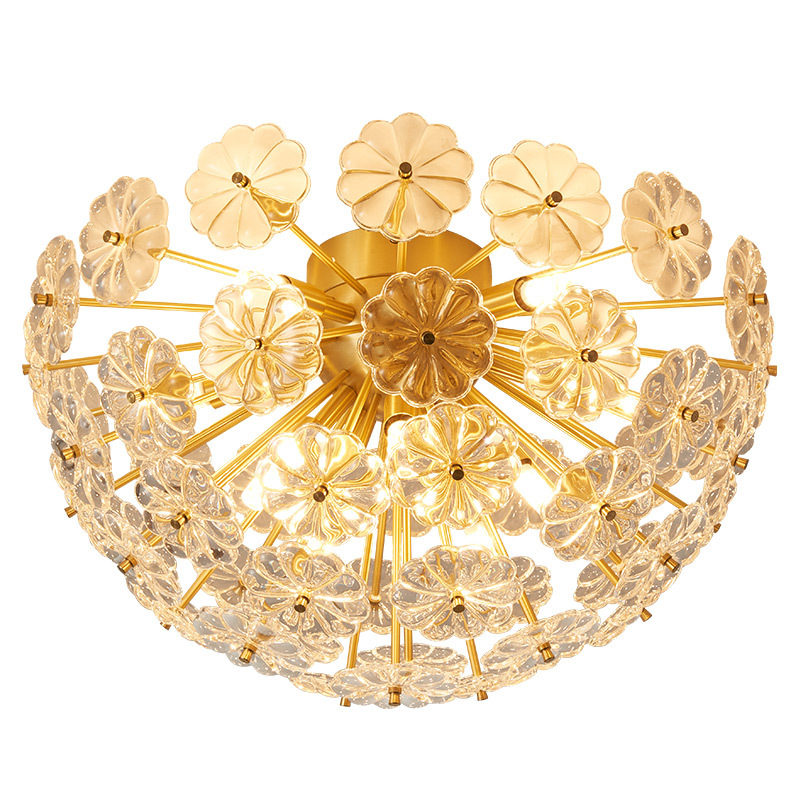 Golden Glass Modern Chandeliers