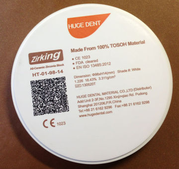 CE Certification zirconia dental crown