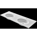 Pure acrylic solid surface embedded sink for cabinet matte white