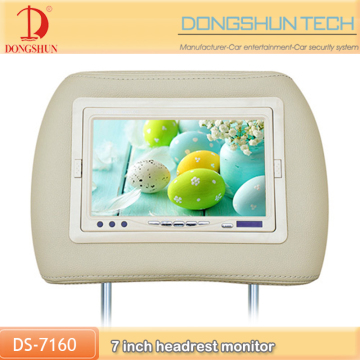 7"Universal headrest TFT LCD monitor copy leather