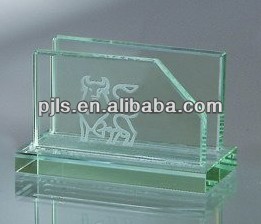 glass card holder, glass card stand office supplies