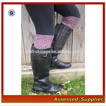 Multicolor Knitted Pattern Boot Cuffs --MLL082