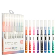 8-Color Neutral Pen Ink 0.5mm Quick Drying Marker for Office and School